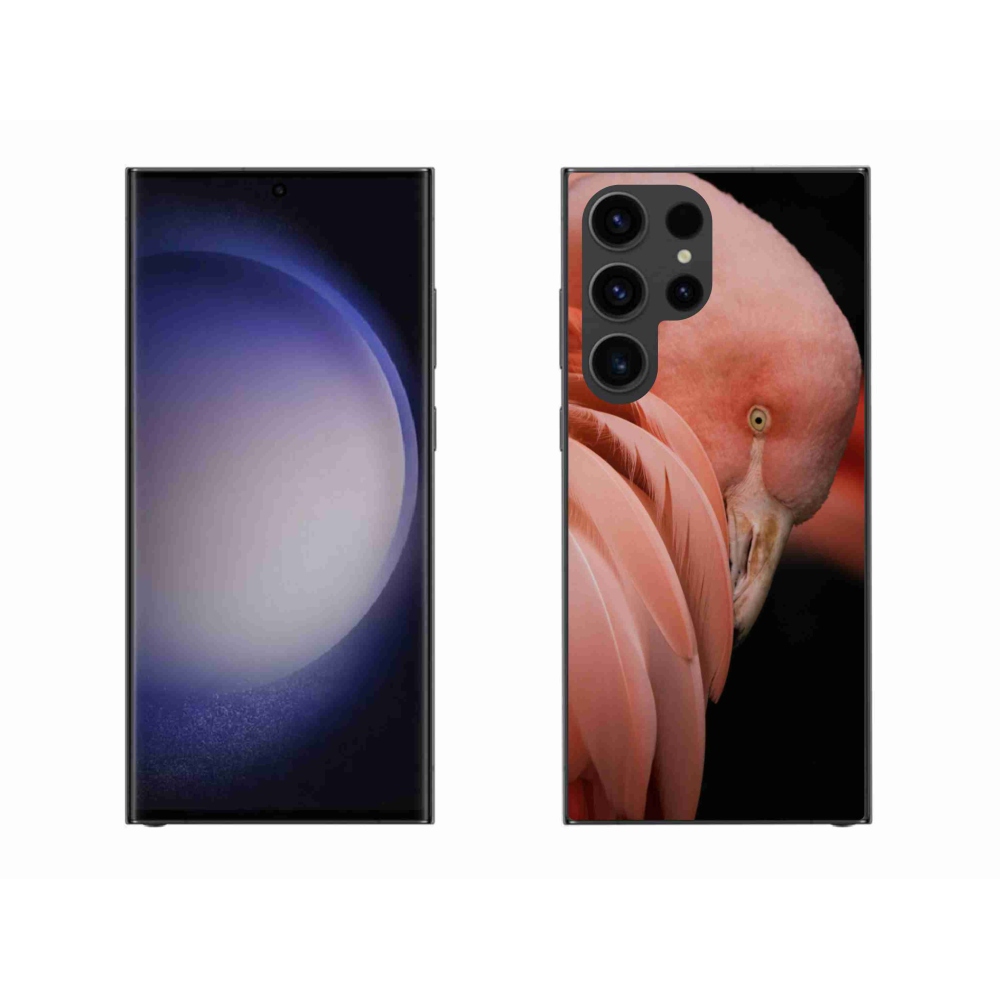 Zselés borítás mmCase Samsung Galaxy S23 Ultra 5G - flamingó 3