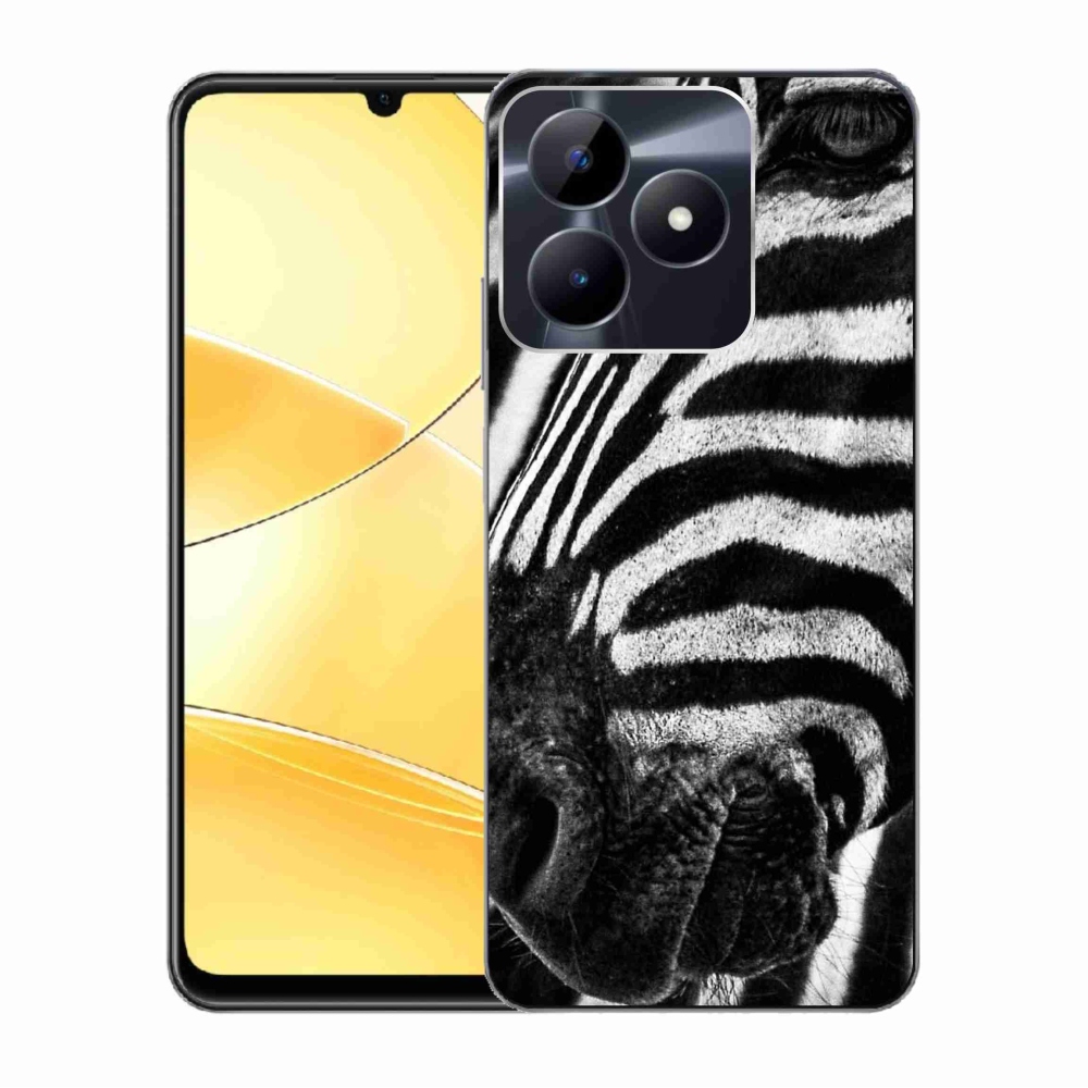 Zselés borító mmCase a Realme C51/C53 készülékhez - zebra