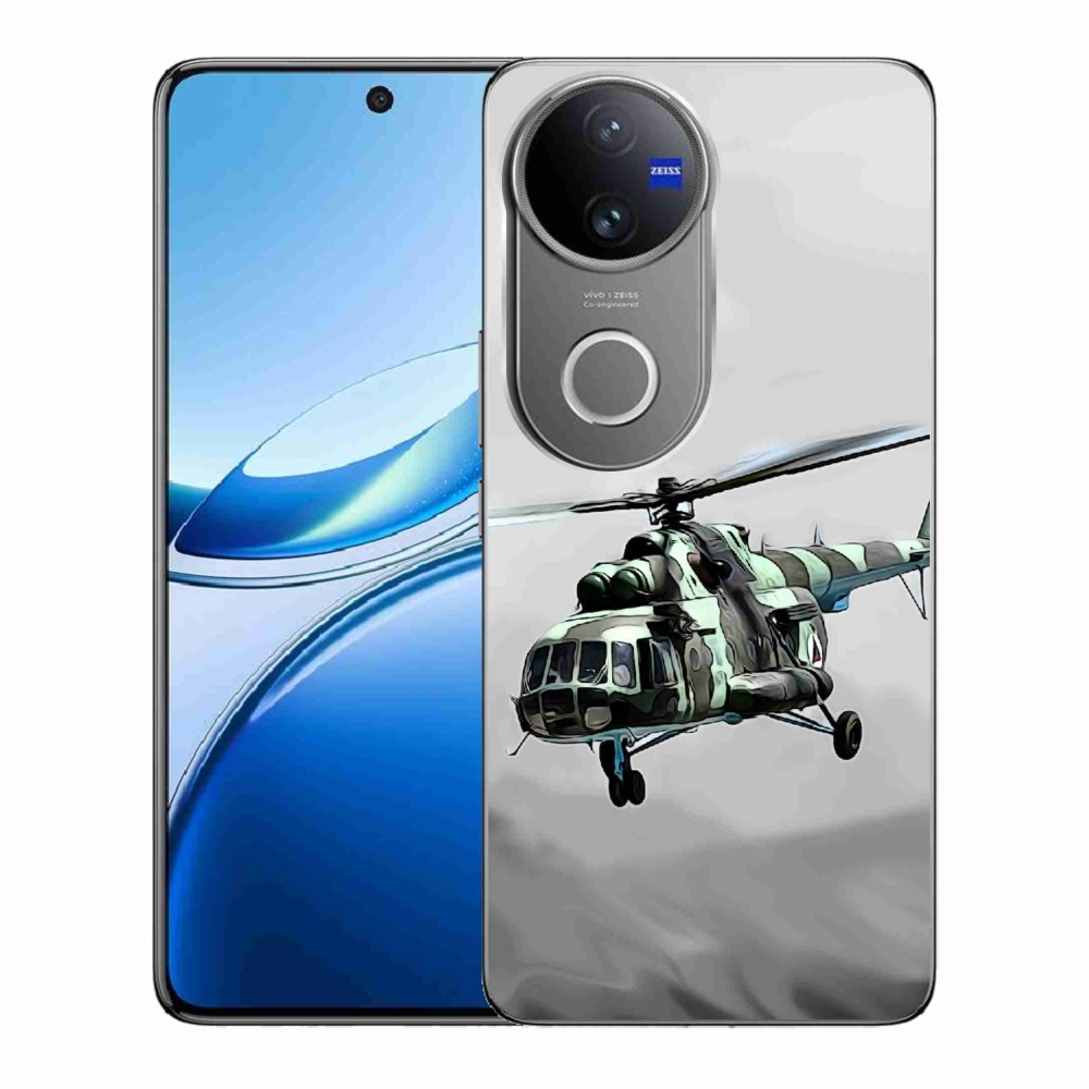 Gél borítás mmCase a Vivo V50 5G-hez - katonai helikopterhez