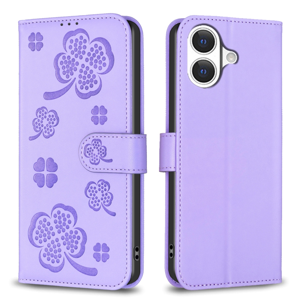 Clover könyvtáska iPhone 17 készülékhez - lila