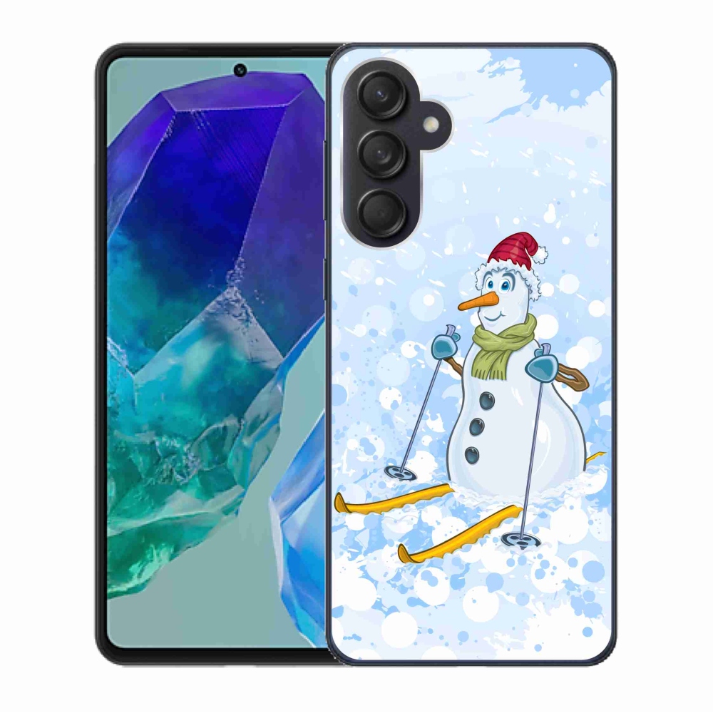 Zselés borítás mmCase Samsung Galaxy M55 5G - hóemberhez