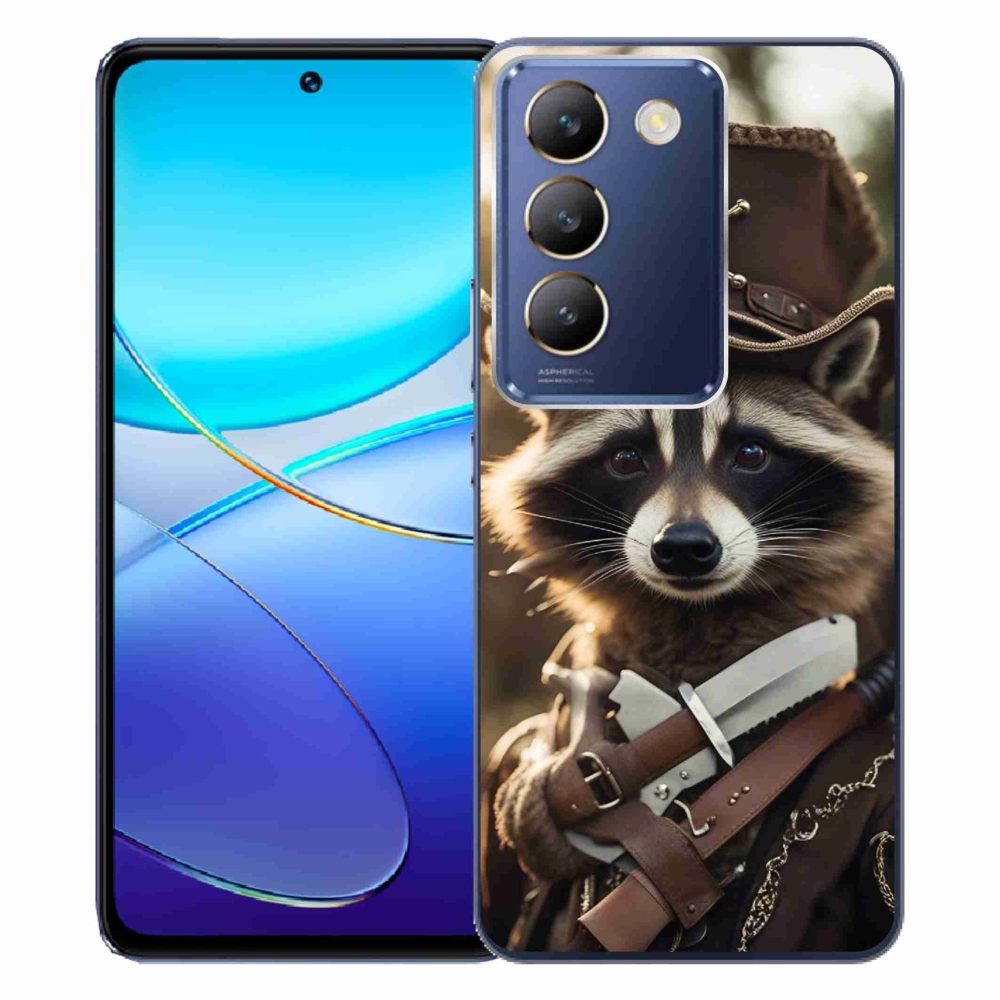Gél borítás mmCase a Vivo V40 SE 4G/5G készülékhez - mosómedve egyenruhában