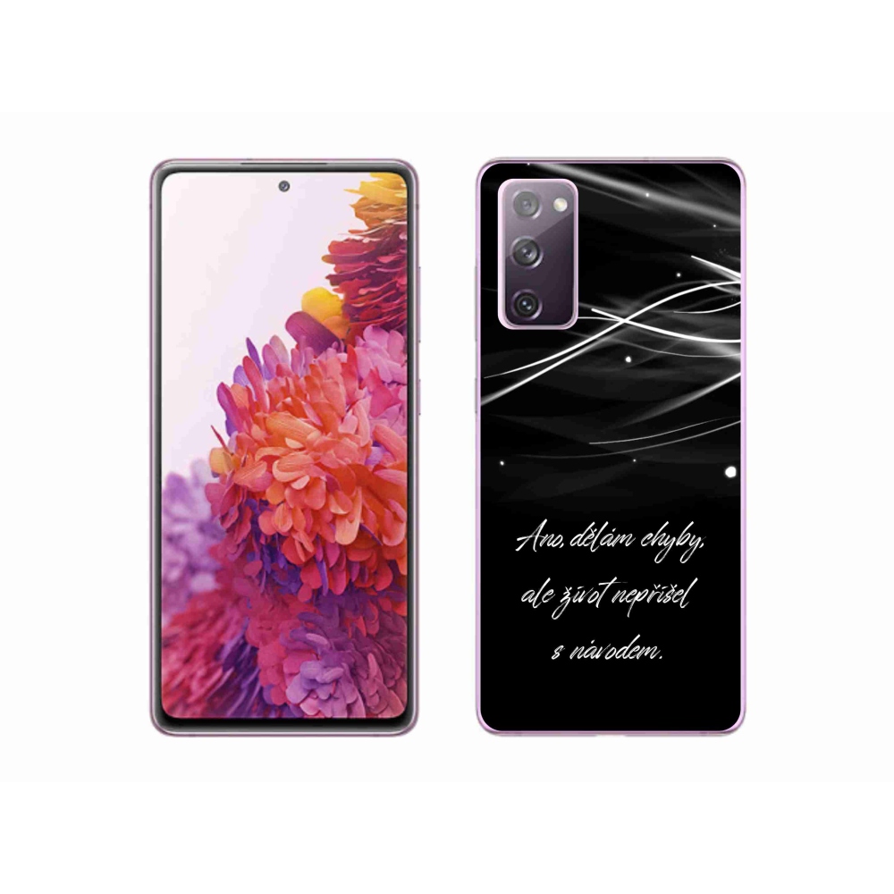 Gél védőhuzat mmCase Samsung Galaxy S20 FE - idézem fekete háttér