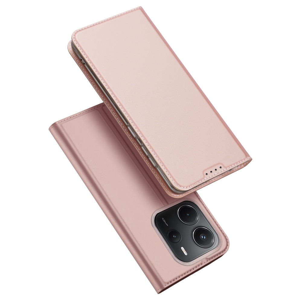 DUX könyv tok Xiaomi Redmi Note 14-hez - rózsaarany színben