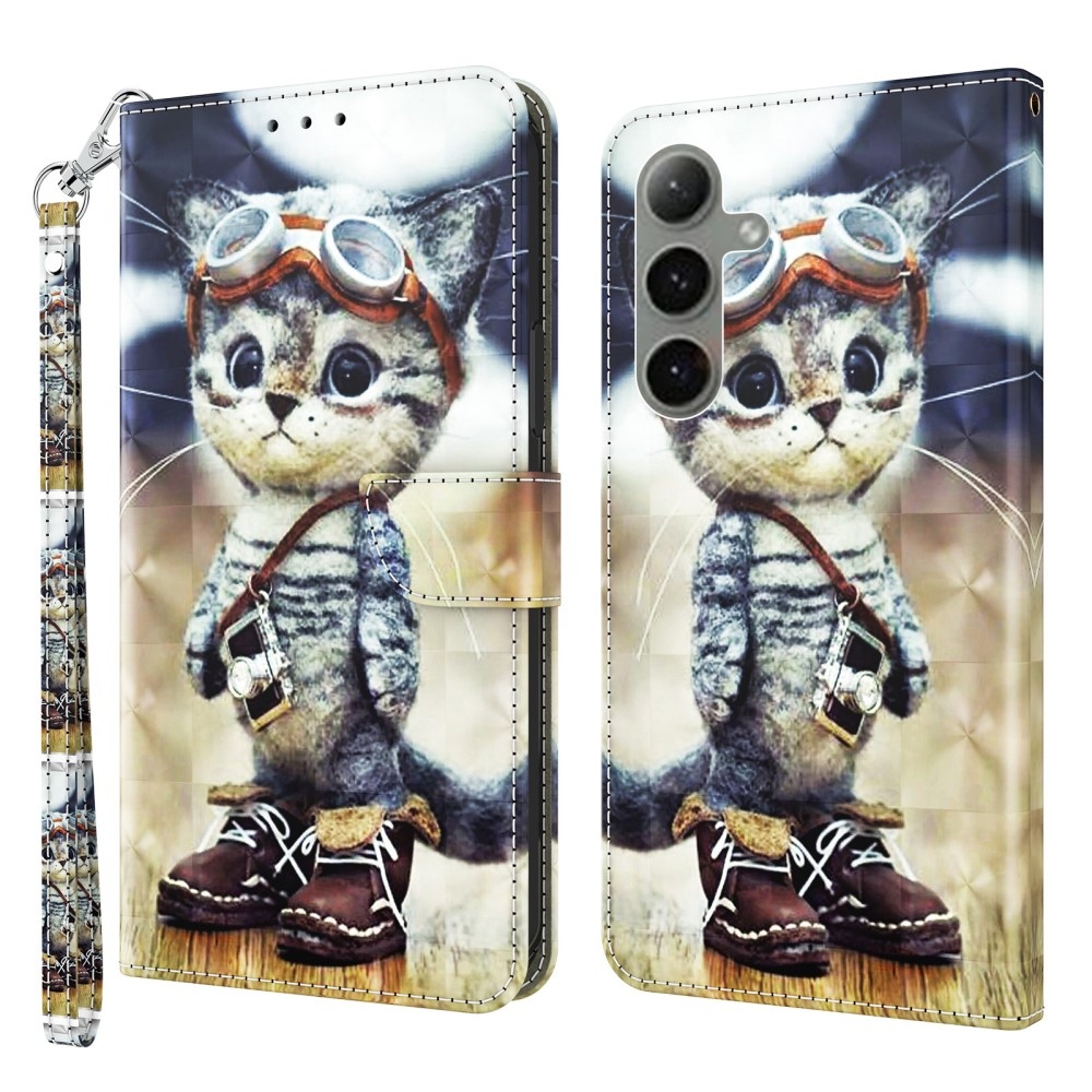 Spot book tok Samsung Galaxy S24 FE készülékhez - macska