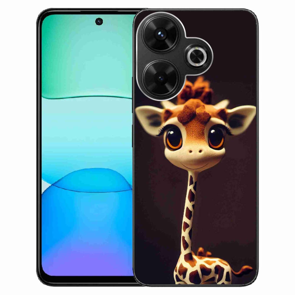 Gél borítás mmCase a Xiaomi Redmi 13 4G/Poco M6 4G - kis zsiráfhoz