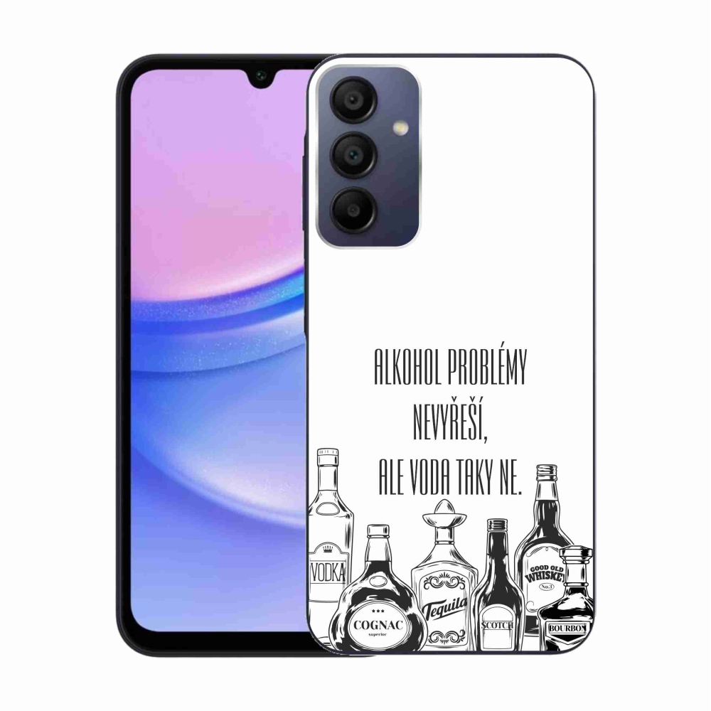 Gél borító mmCase Samsung Galaxy A15 4G/5G - vicces szöveg fehér háttérrel