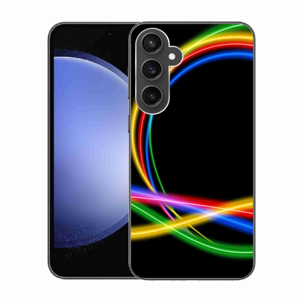Gél tok mmCase Samsung Galaxy S23 FE készülékhez - neon körök