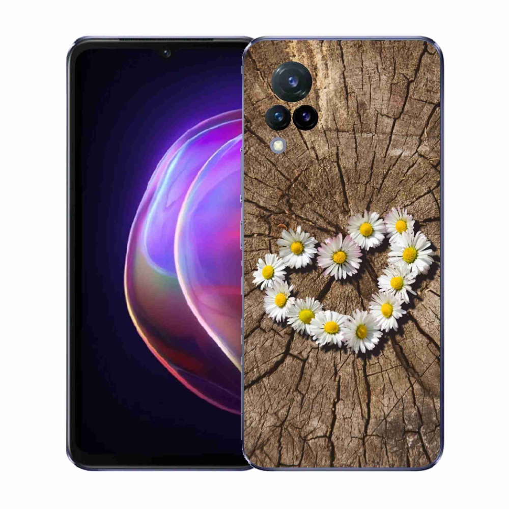 Gél borítás mmCase a Vivo V21 4G/5G készülékhez - százszorszépek szíve