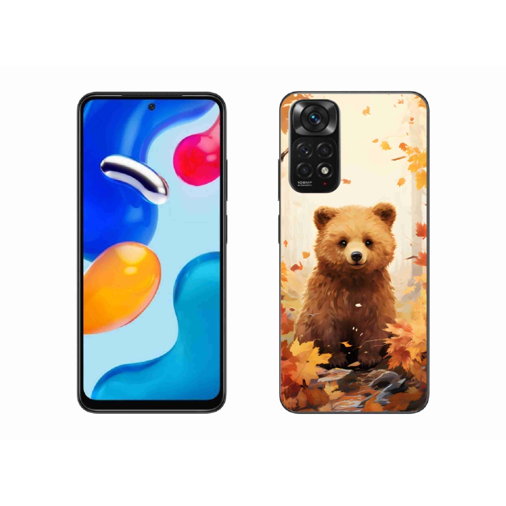 Gél borítás mmCase a Xiaomi Redmi Note 11S 4G-hez - medve az erdőben