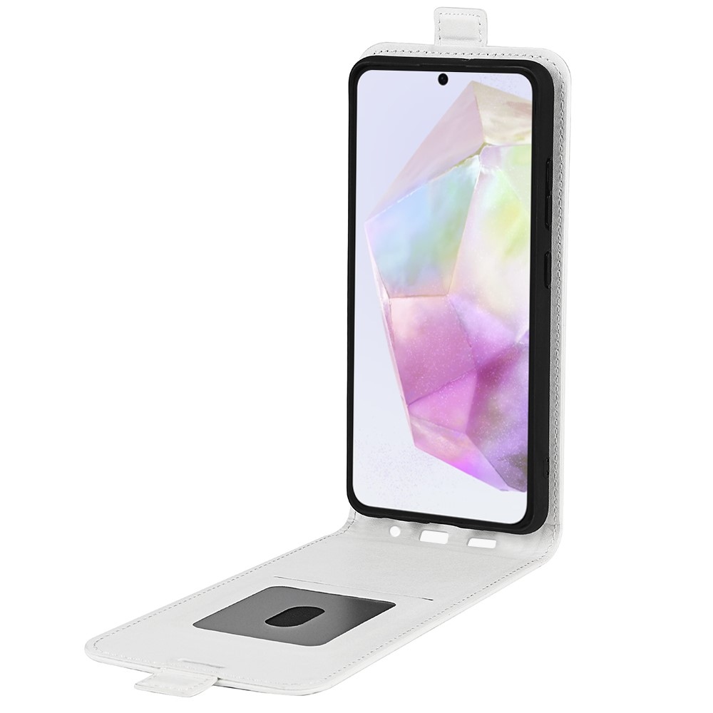 Függőleges könyvtáska Samsung Galaxy A36 5G/A56 5G készülékhez - fehér