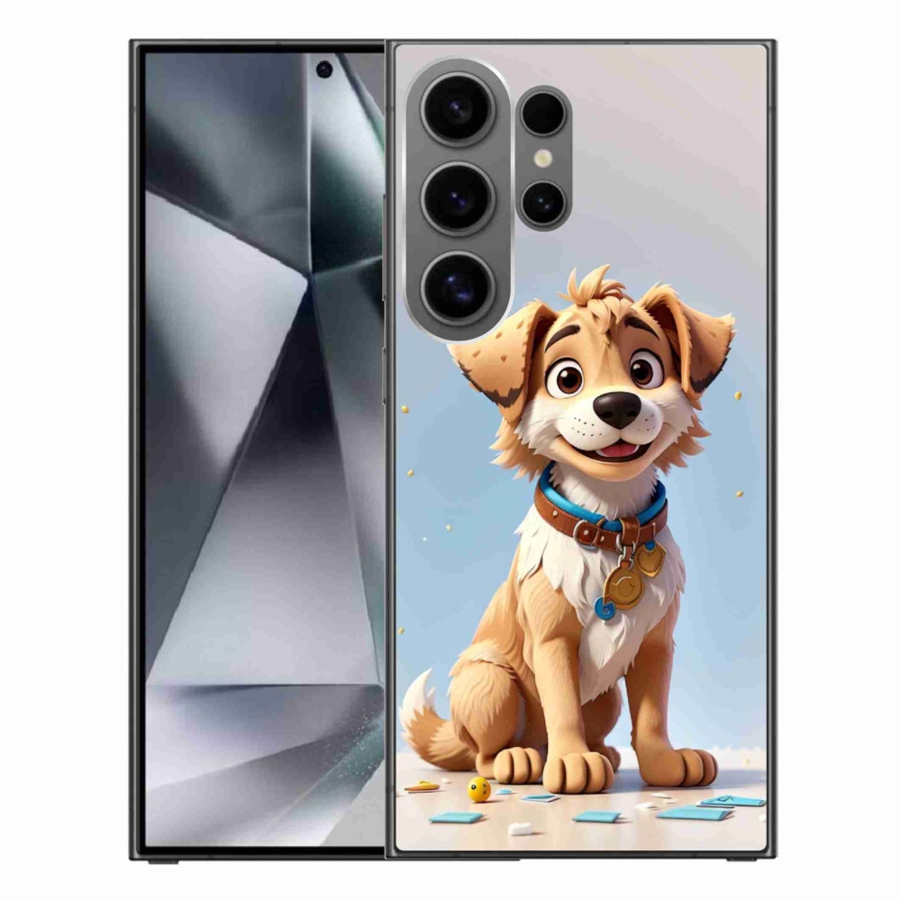 Gél borítás mmCase Samsung Galaxy S24 Ultra - rajzfilm kölyökkutyushoz