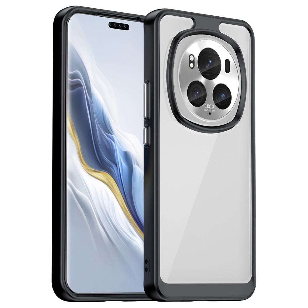 Gél tok fix hátlappal Honor Magic 6 Pro 5G készülékhez - fekete