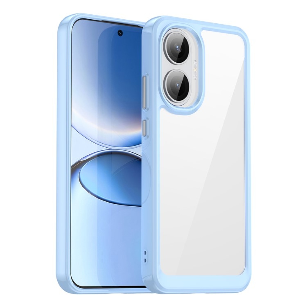 Gél tok fix hátlappal Xiaomi Poco F7 5G-hez - kék