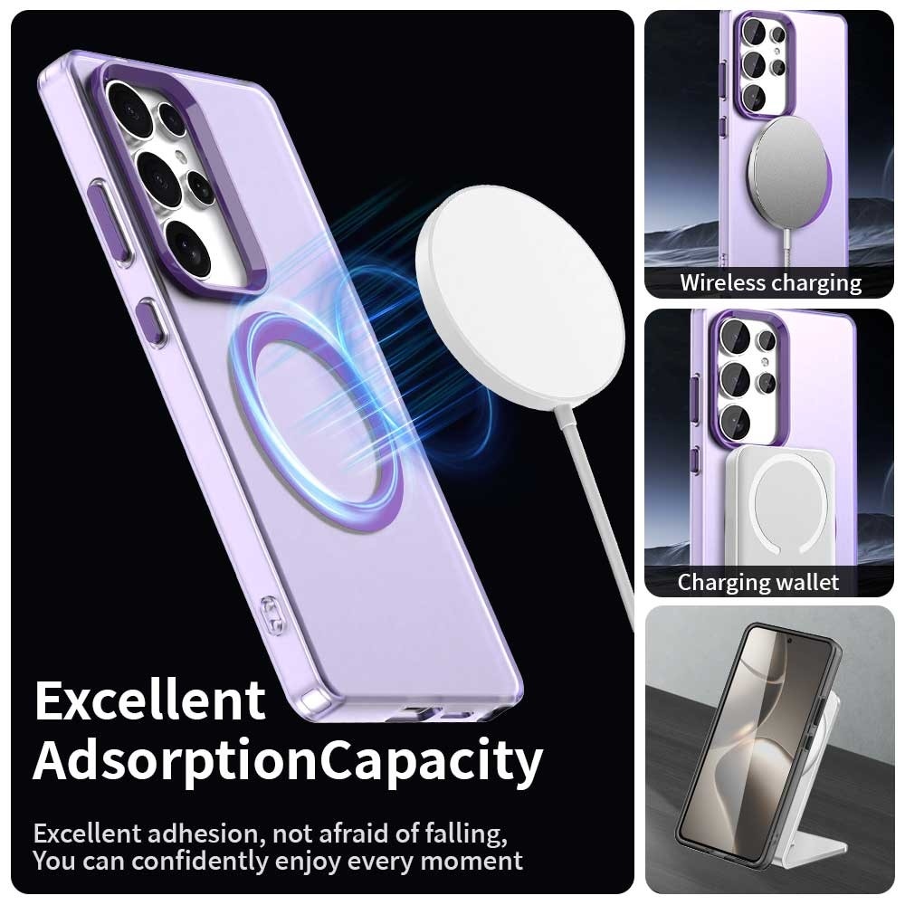 Candy zselés tok MagSafe-val a Samsung Galaxy S25 Ultra készülékre - lila