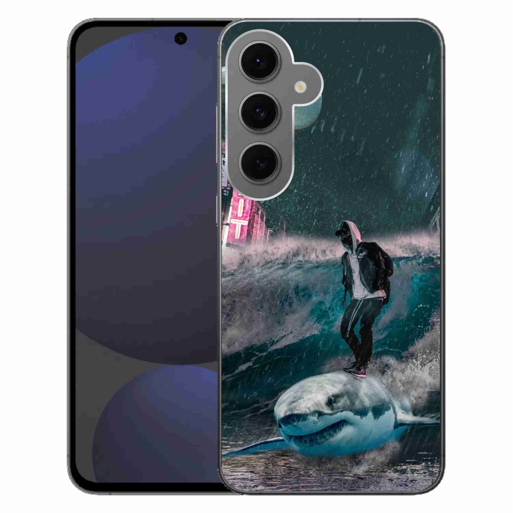 Zselés borítás mmCase Samsung Galaxy S24 FE - cápa
