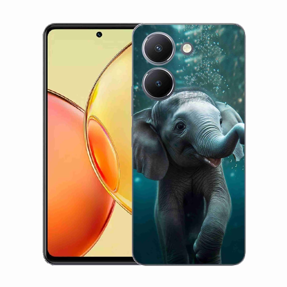 Zselés borítás mmCase a Vivo Y36-hoz - elefánt a víz alatt