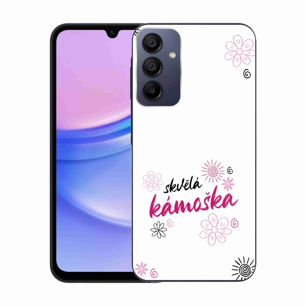 Gél borító mmCase Samsung Galaxy A15 4G/5G - nagyszerű haver fehér háttérrel