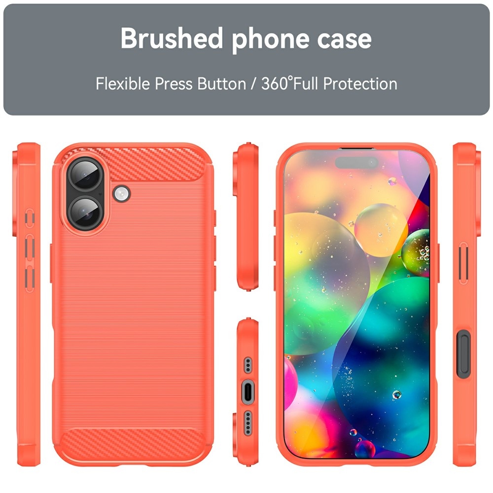 Szénálló zselés tok iPhone 17 készülékhez - piros