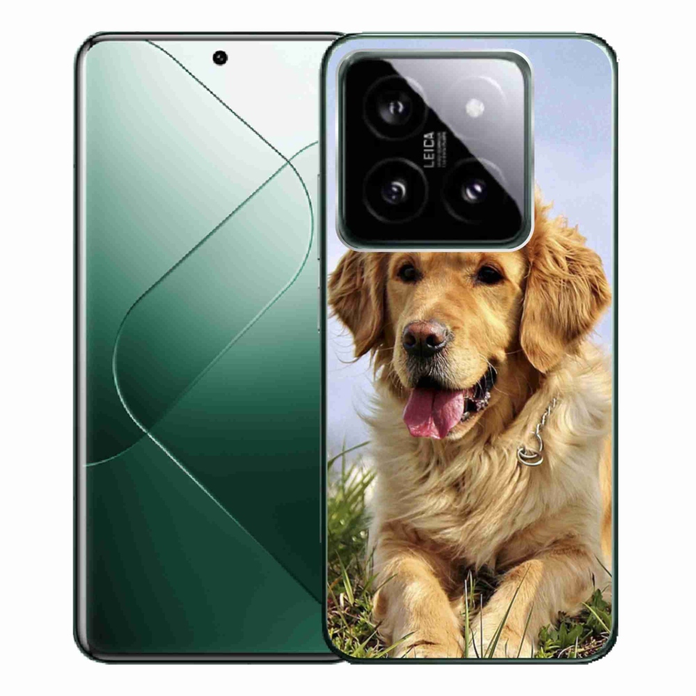 Gél tok mmCase a Xiaomi 14 Pro számára - arany retriever