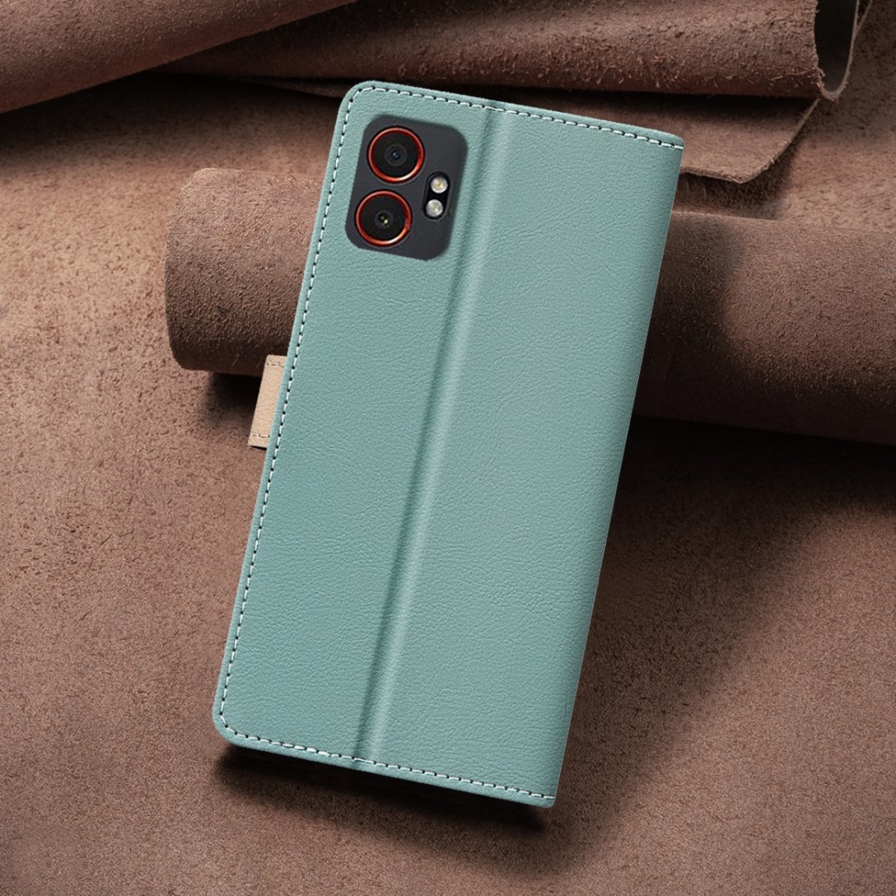 BNF DUO könyvtáska Samsung Galaxy Xcover 7 Pro készülékhez - zöld