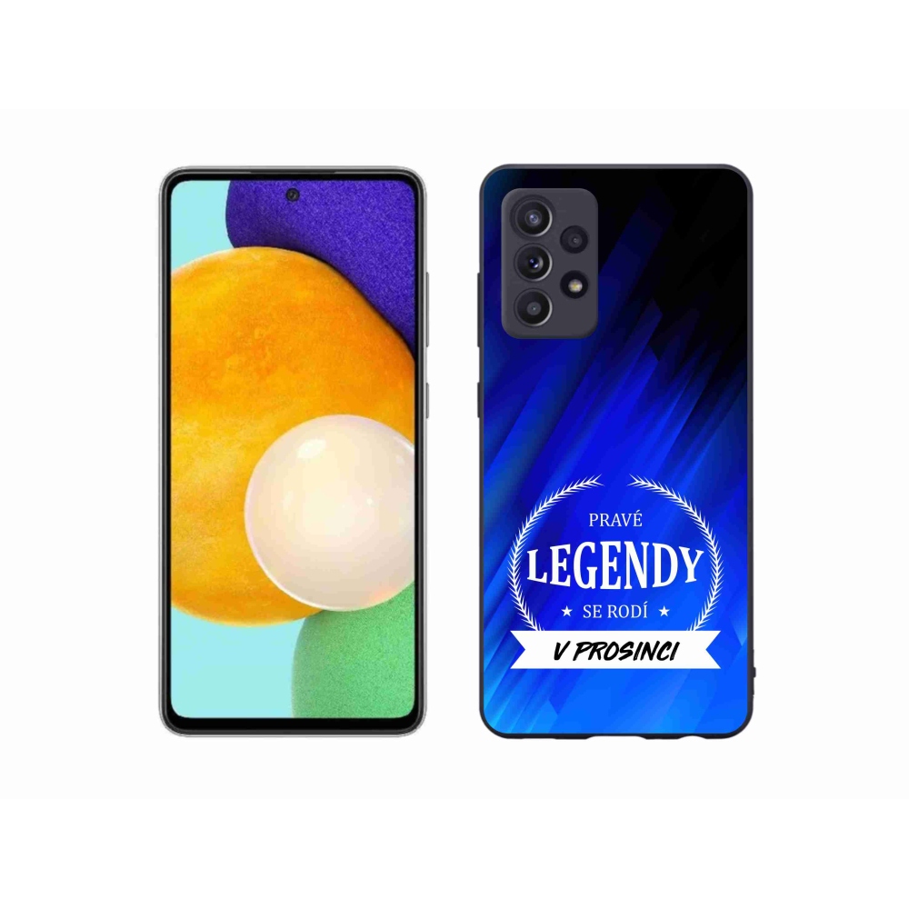 Gél borítás mmCase Samsung Galaxy A52s 5G - December legendái kék háttérrel