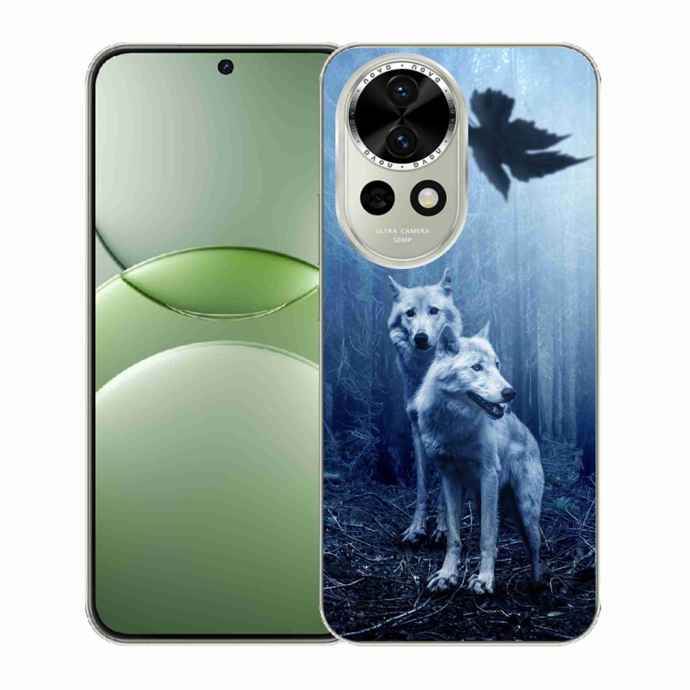 Gél borítás mmCase a Huawei Nova 13 5G számára - farkasok az erdőben