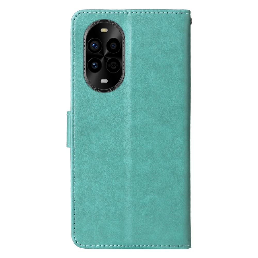 Virágos könyv tok a Huawei Nova 13 Pro 5G-hez - teáskék
