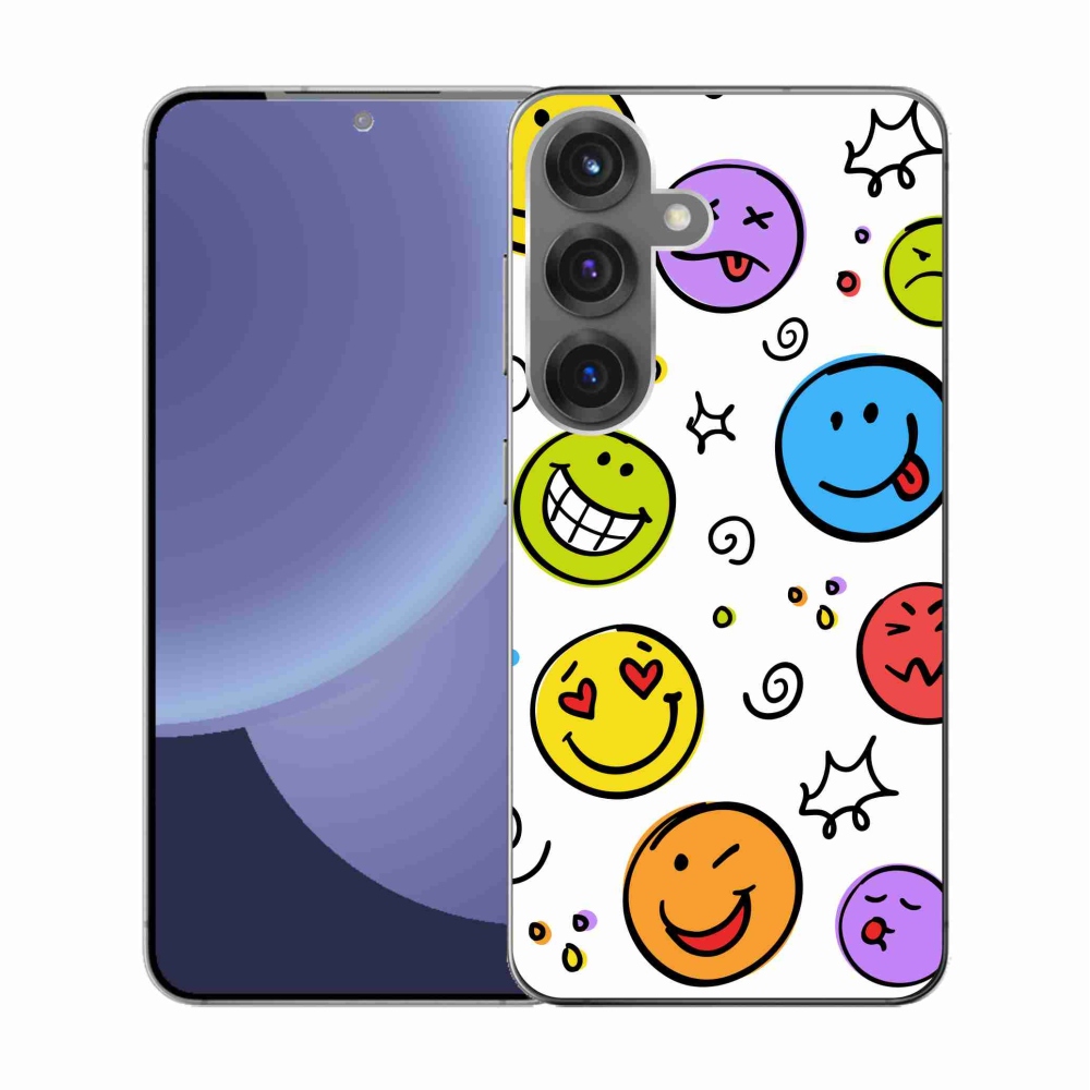 Gél borítás mmCase Samsung Galaxy S25 készülékhez - smiley-k