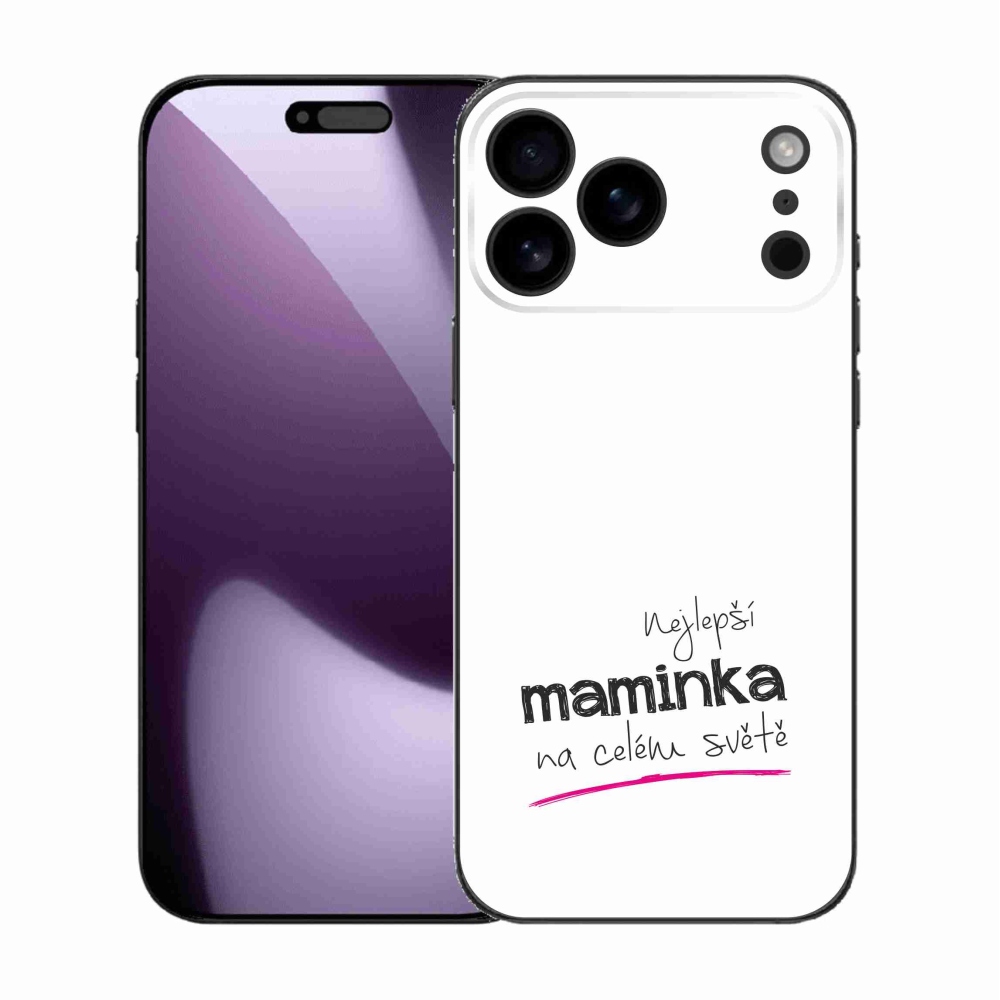 Gél borító mmCase iPhone 17 Pro Max készülékhez - Best Mom 4 fehér háttér