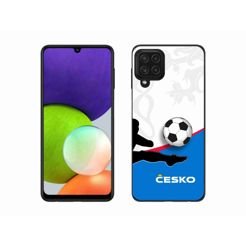 Gél borítás mmCase Samsung Galaxy A22 4G - futball Csehország 3