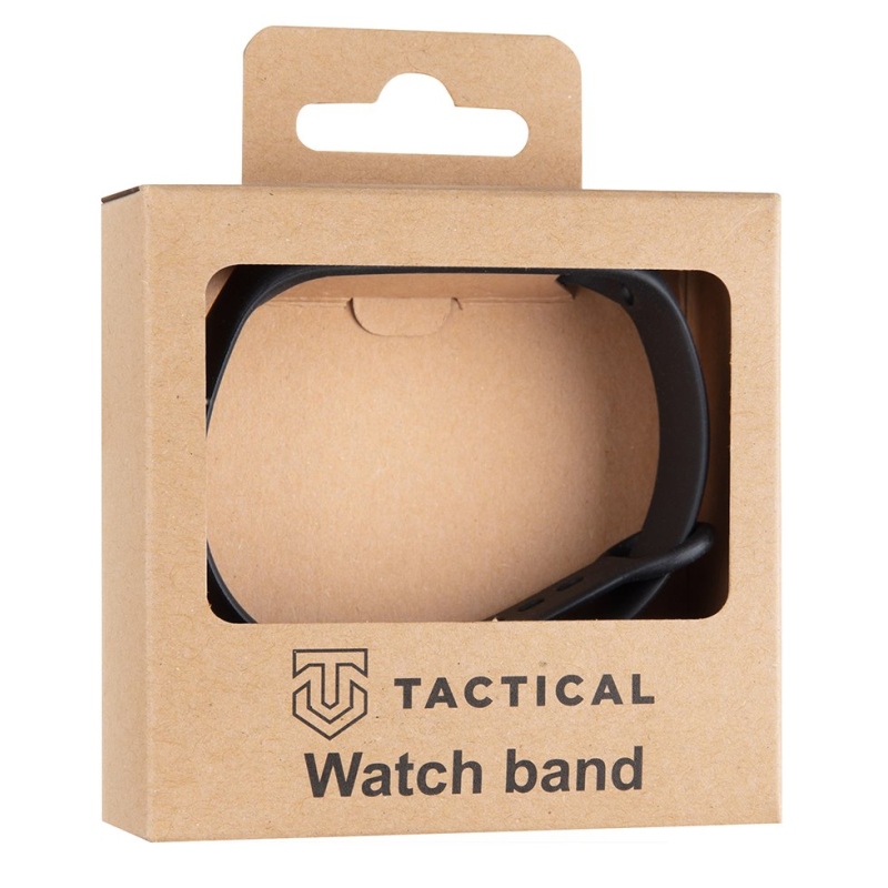 Tactical 513 Szilikon szíj a Xiaomi Mi Band 3/4-hez Fekete