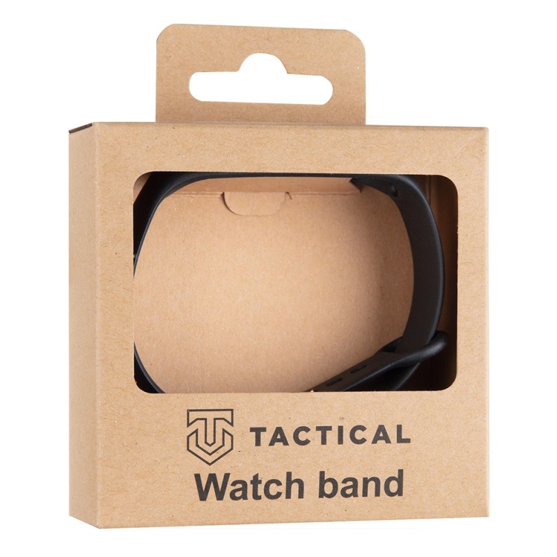 Tactical 513 Szilikon szíj a Xiaomi Mi Band 3/4-hez Fekete