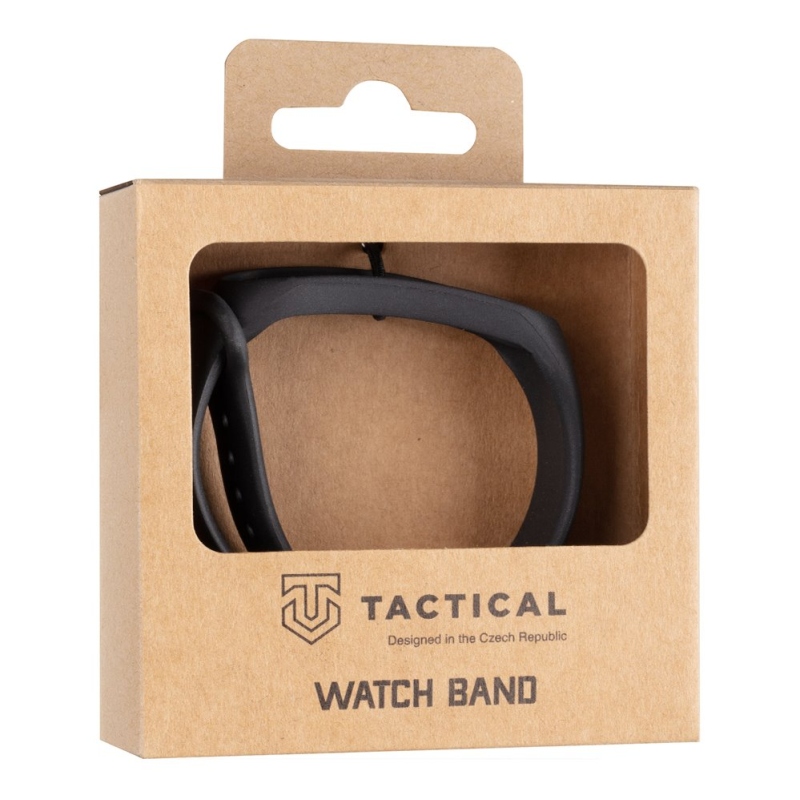 Tactical 820 szilikon szíj a Xiaomi Mi Band 7-hez Fekete