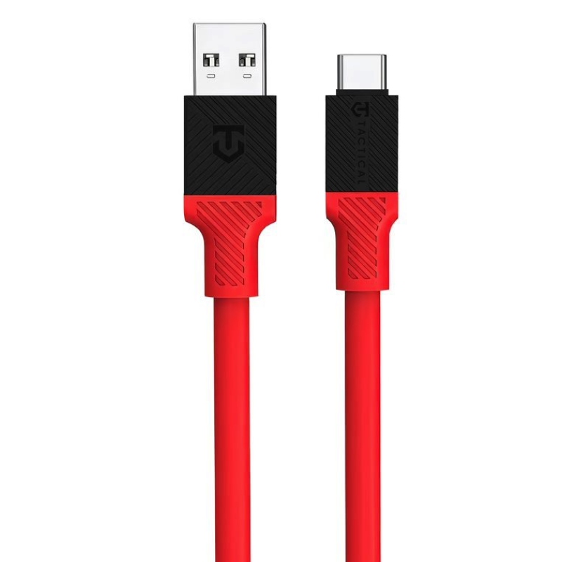 Taktikai Fat Man kábel USB-A/USB-C 1m piros