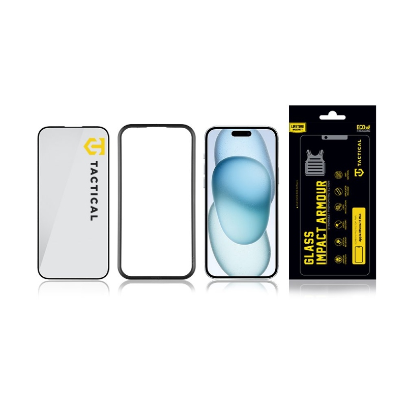 Tactical Glass ütésálló páncélüveg Apple iPhone 15 Plus készülékhez
