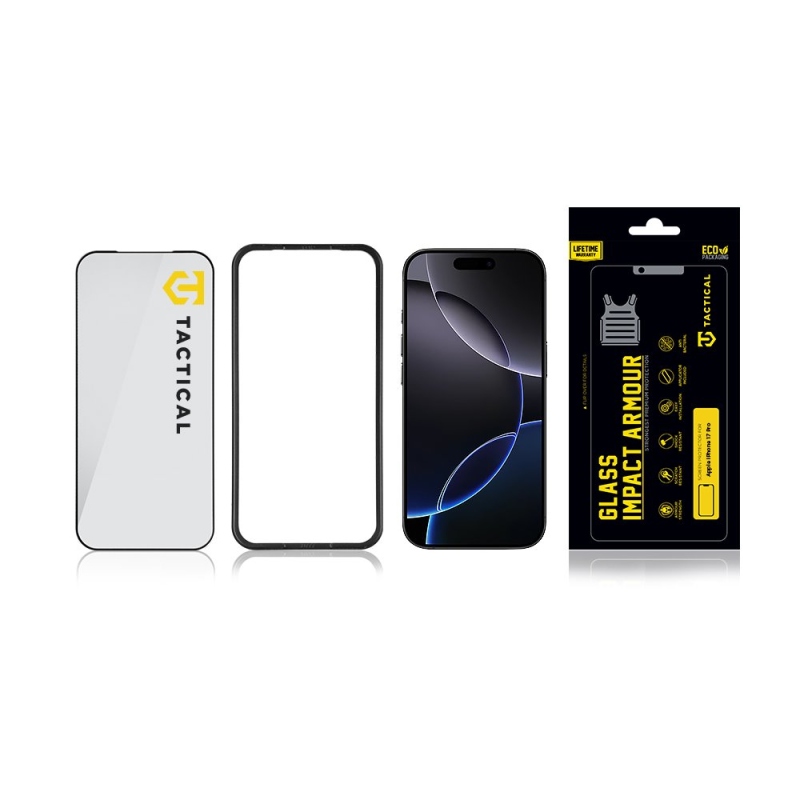 Tactical Glass ütésálló páncélüveg Apple iPhone 17 Pro készülékhez
