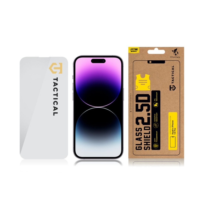 Tactical Glass Shield 2.5D üveg az Apple iPhone 14 Pro készülékhez Tiszta