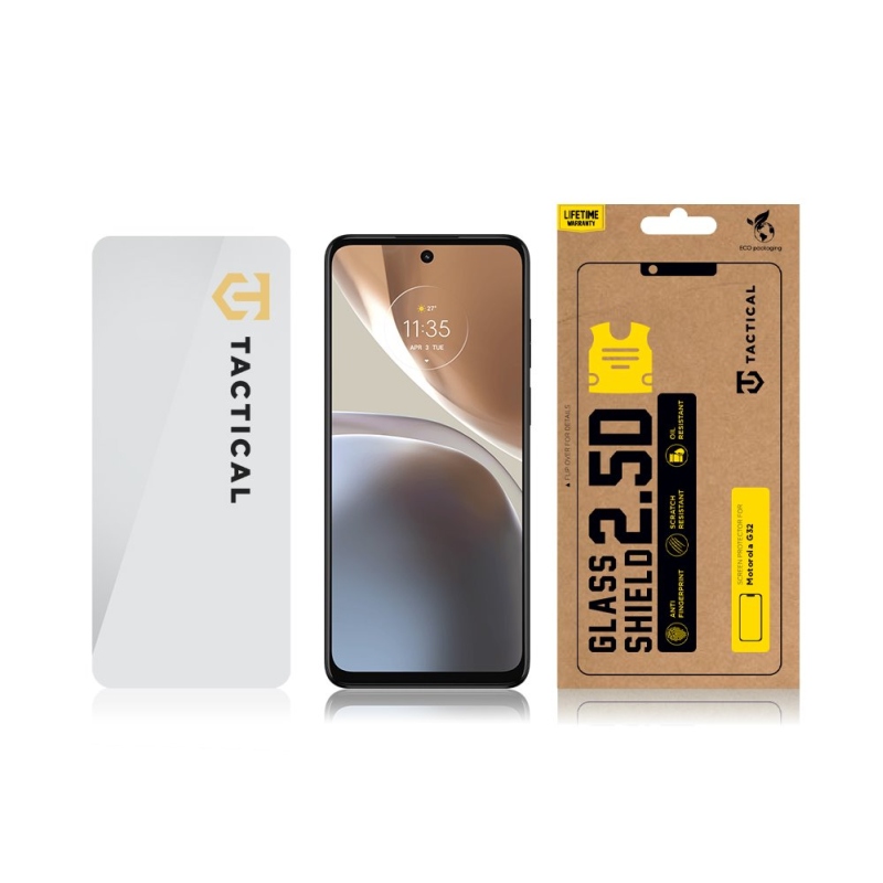 Taktikai üvegpajzs 2.5D üveg a Motorola G32-hez Tiszta