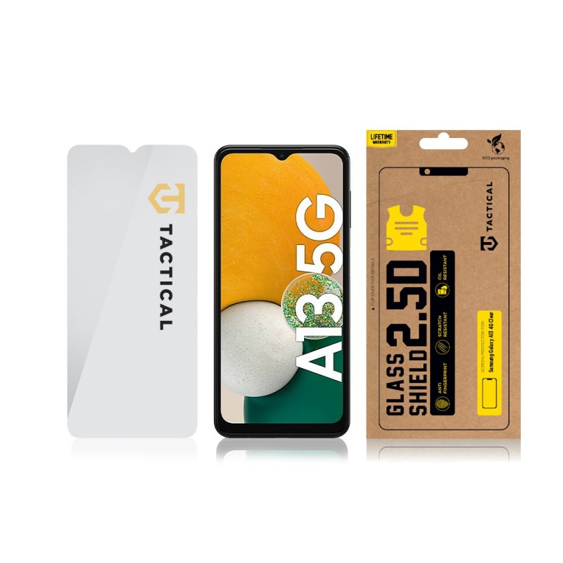 Taktikai üvegpajzs 2.5D üveg a Samsung Galaxy A13 4G/5G számára Tiszta