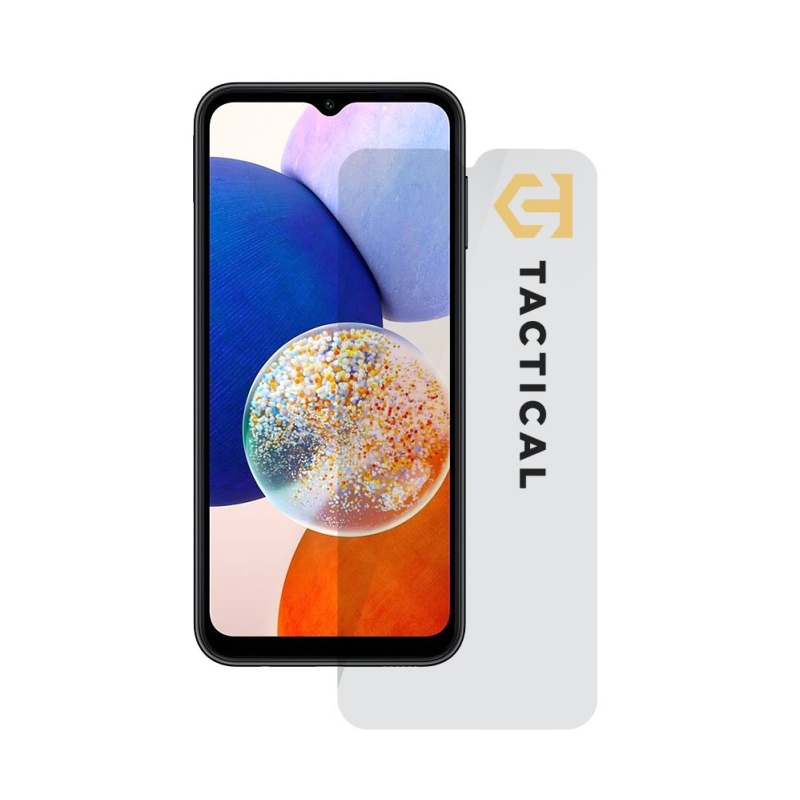 Taktikai üvegpajzs 2.5D üveg Samsung Galaxy A14 5G Clear számára