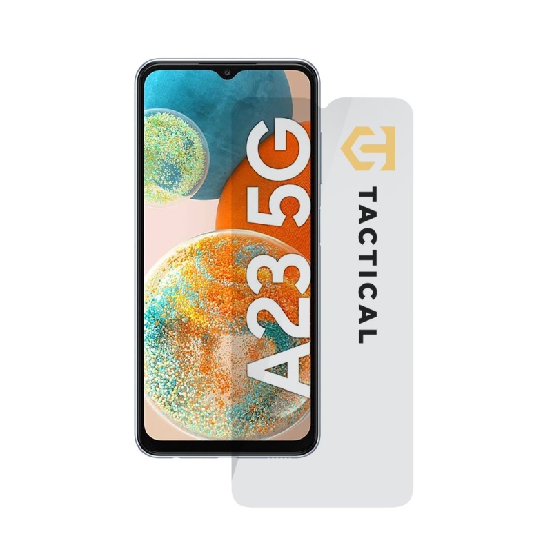 Taktikai üvegpajzs 2.5D üveg Samsung Galaxy A23 5G Clear számára