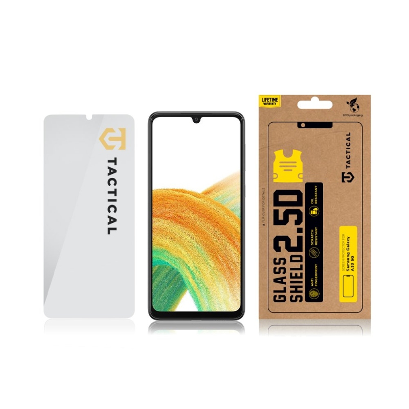 Taktikai üvegpajzs 2.5D üveg Samsung Galaxy A33 5G Clear számára