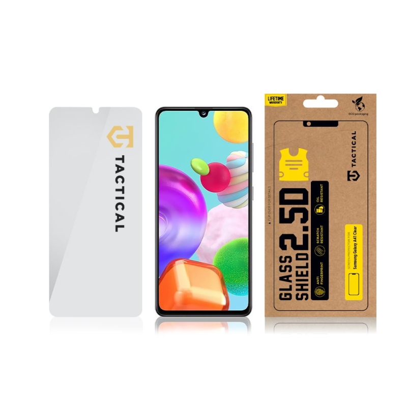 Taktikai üvegpajzs 2.5D üveg Samsung Galaxy A41 Clear számára