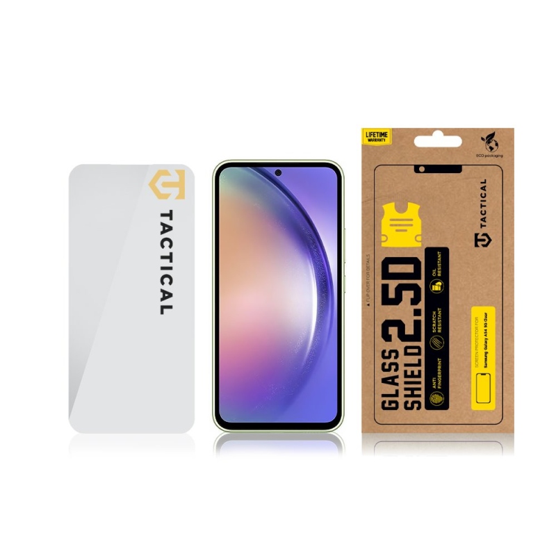 Taktikai üvegpajzs 2.5D üveg Samsung Galaxy A54 5G számára Tiszta