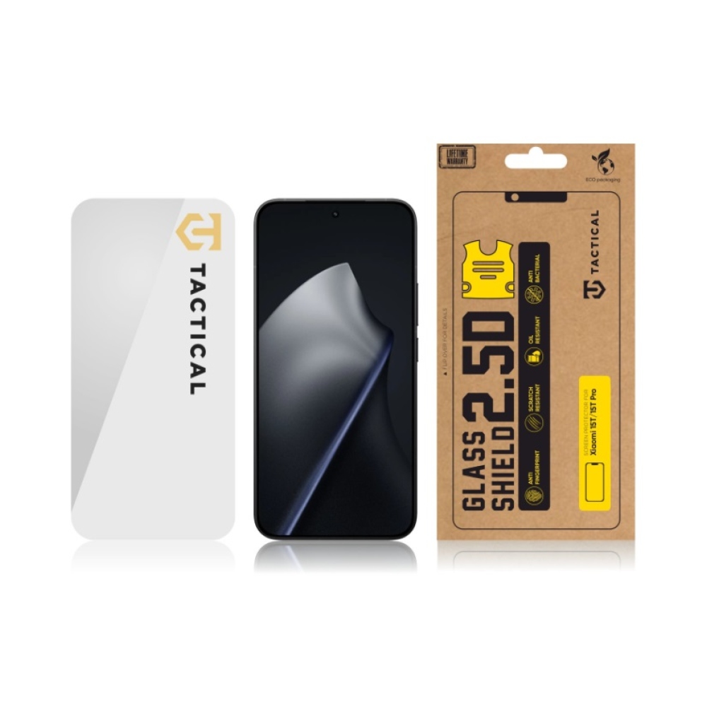 Taktikai üvegpajzs 2.5D üveg Xiaomi 15T/15T Pro Clear számára
