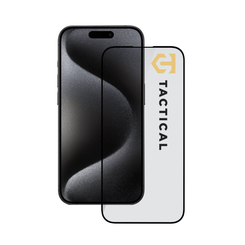 Tactical Glass Shield 5D üveg az Apple iPhone 15 Pro készülékhez Fekete