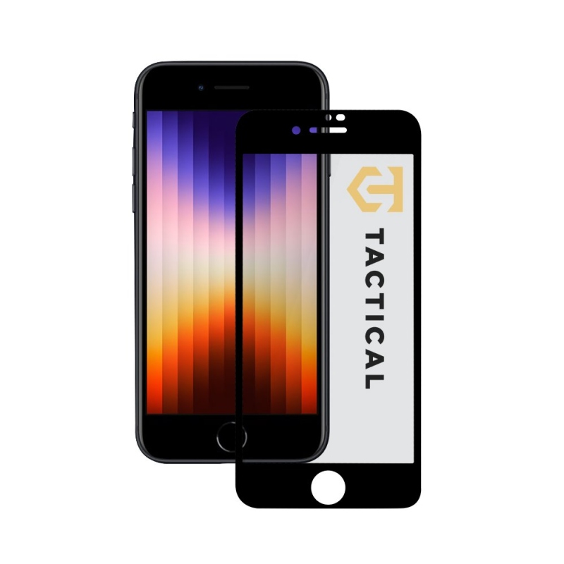 Tactical Glass Shield 5D üveg Apple iPhone 7/8/SE2020/SE2022 készülékhez Fekete