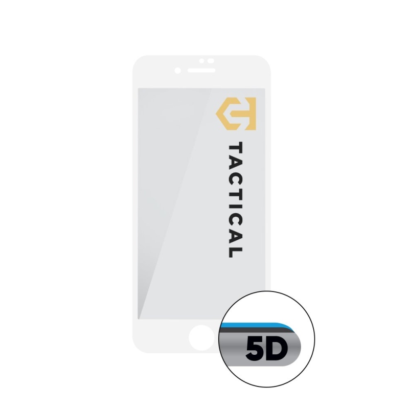 Tactical Glass Shield 5D üveg Apple iPhone 7/8/SE2020/SE2022 készülékhez Fehér