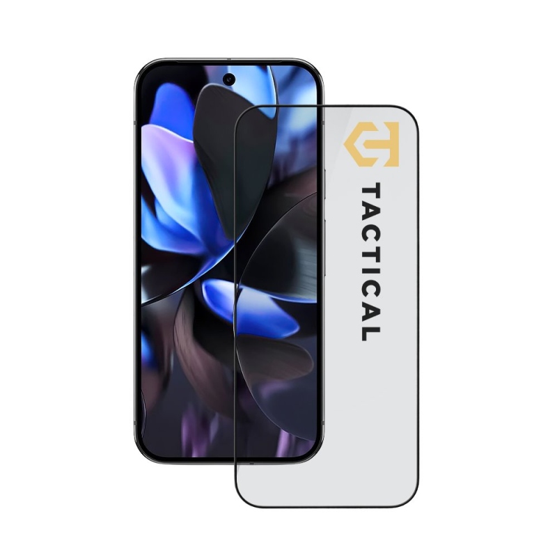 Taktikai üvegpajzs 5D üveg a Google Pixel 9/9 Pro-hoz Fekete